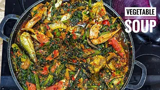 Try this Vegetable Soup | Nigerian Seafood Vegetable Soup ( Efo Riro)