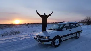 Покатушки на ватрушки. TOYOTA SPRINTER CARIB 4×4 . Отдых.