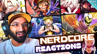 NERDCORE REACTIONS | Rustage Cam Steady DizzyEight Ben Schuller HalaCG Blvk Divmonds Etc.