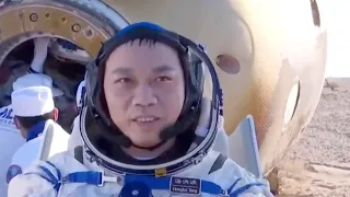 First Shenzhou-17 astronaut out of return capsule