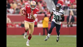 49ers punter Mitch Wishnowsky breaks out the 4.63 speed and trickery on a fake punt | #NFL