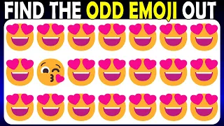 HOW GOOD ARE YOUR EYES #018 | Find The Odd Emoji Out | Emoji Puzzle Quiz @EmoticonQuiz