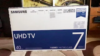 Распаковка и обзор 4K телевизора Samsung UE40NU7170U