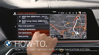 How to set destinations in your BMW navigation system – BMW How-To