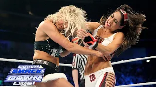 WWE SuperSmackDown Charlotte Flair Vs Brie Bella December 22, 2015