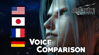 Final Fantasy 7 Remake - Sephiroth Voice Comparison All Languages