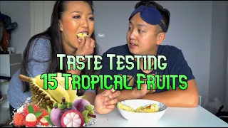 15 Tropical Fruits YOU MUST TRY in Thailand (Tried DURIAN for the FIRST time!)