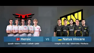 CS:GO :- Heroic vs NaVi - ESL Pro League Season 16 - Playoffs [ Overpass ] Map 3