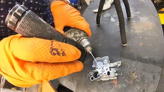 Troubleshooting Vespa si carb fuel starvation issues & drilling the float passage