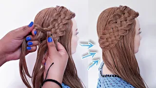 Trenza de 6 | Trenza fácil y rápido | La reina de las trenzas