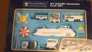 Royal Caribbean cruise vacation playset unboxing