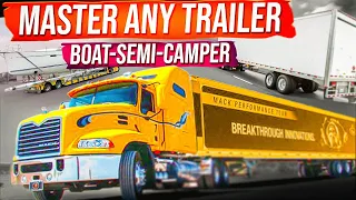 Truck Backing Ep8: Simple Secret to help you Reverse ANY Trailer easily