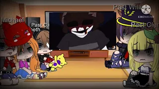 Past Aftons react to Future(All of the videos made by Bendy The Bunny)~