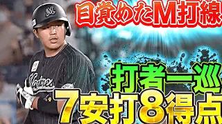 【大爆発】マリーンズ打線『打者一巡・7安打・8得点』