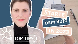 10 Tipps für deinen Bullet Journal Start in 2023 (Deutsch)