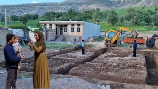 The use of an excavator in digging a canal by Abbas and the reunion of Sadiq with Elham