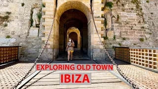 Travel destination IBIZA WALK  - Exploring Old City - Tour IBIZA Spain 4K