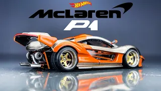 McLaren P1 Street V12 Twin Turbo Engine Hot Wheels Custom