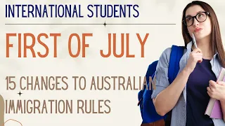 Major Changes to Australian Immigration Rules / International Students