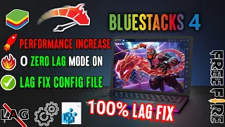 How To Fix Lag In Free Fire Bluestacks 4 - Bluestacks 4 Settings For 2GB OR 4GB Ram - No Lag