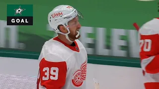 Justin Dowling with his first of the season! - Dallas Stars Vs Detroit Red Wings - January 28th 2021