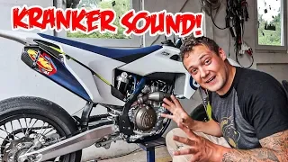 FMF Komplettanlage | Montage/Soundtest | Husqvarna FS450