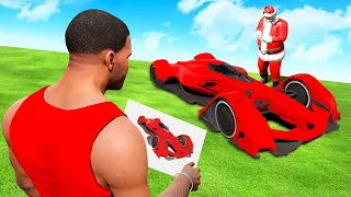 GTA 5 but ANYTHING I Write SANTA GIVES ME!