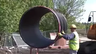 Installing Large Diameter AquaSpira Pipes and Access Bends