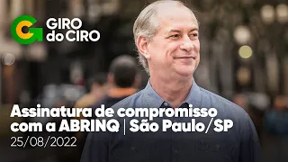 Ciro Gomes assina acordo com a Fundação ABRINQ em São Paulo | Giro do Ciro