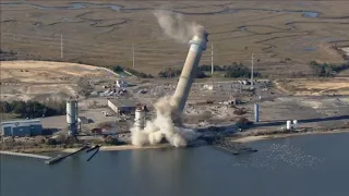 Iconic B.L. England smokestack in South Jersey imploded