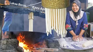 Laksa Tepung Gandum Masak Guna Kayu Api, Resepi Asli Orang Kuala Kangsar