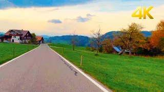 🍂 Scenic road trip in Switzerland, Gurnigel Pass, fall foliage 2022