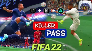 THE DRIVEN LOBBED THROUGH PASS FIFA 22 GLITCH |SPLIT YOUR OPPONENT DEFENSE WITH THIS OP PASS