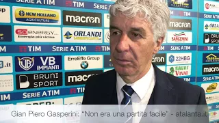 Gian Piero Gasperini: "Non era una partita facile"