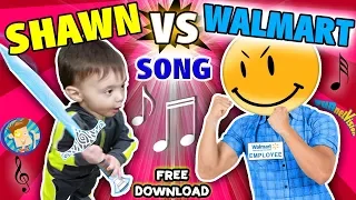 BABY SHAWN vs  WALMART! Kids Rap Song  Touch & Rhyme  Challenge FUNnel Vision Music Video Vlog