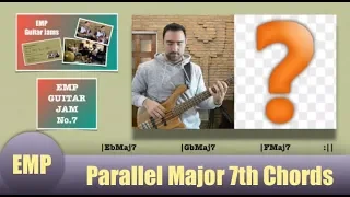 Parallel Major 7th Chords Improvisation & Backing Track (String Guitar Jams)