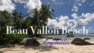 Seychelles Mahé - Island, 4K Beau Vallon Beach/Most Beautiful Beaches in the World /Beach Walk