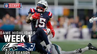 Philadelphia Eagles vs. New England Patriots | 2023 Week 1 Game Highlights