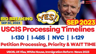 USCIS MAJOR Petitions Processing Timelines | I-130, I-129 (H1B) I-485 & NVC Processing Priorities