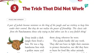 the trick that didn't work class 4 chapter 3 in hindi of new gems english reader icse