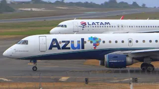 Forte Movimento no aeroporto de Salvador - pousos e decolagens incríveis ✔