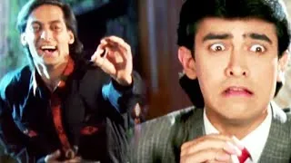 रवीना और करिश्मा की गोलमाल - Comedy Scene - Andaz Apna Apna