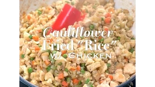 Cauliflower Fried "Rice" w Chicken - No carb crashes here.