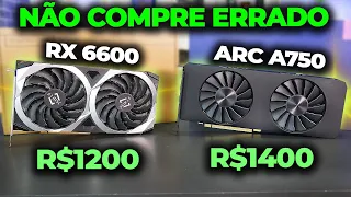 RX 6600 VS. ARC A750 DA INTEL! QUAL PLACA VALE MAIS A PENA? SAIBA ESCOLHER! (+TESTE EM JOGOS)