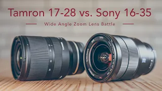 Tamron 17-28 mm F2.8 vs. Sony 16-35 mm F4 - Who's gonna win? - Image & Video comparison - Test
