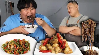 감스트형이 칭찬한 형님이 중식요리 4가지 해주셨습니다!! 먹방 [ Mukbang ]