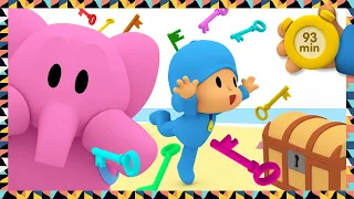 🗝 POCOYO AND NINA - Finding Mystery Keys [93 min] ANIMATED CARTOON for Children | FULL episodes