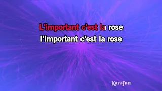 Karaoké L'important, c'est la rose - Gilbert Bécaud *