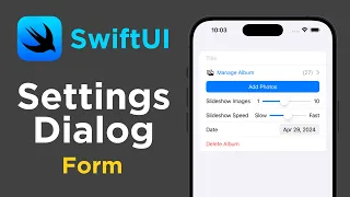 How to Make Your First SwiftUI iOS Dialog (Settings Screen using Form)