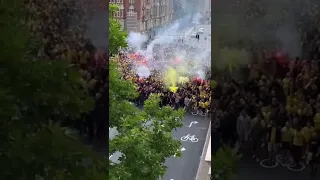 Brøndby 🇩🇰 fans before match against Copenhagen